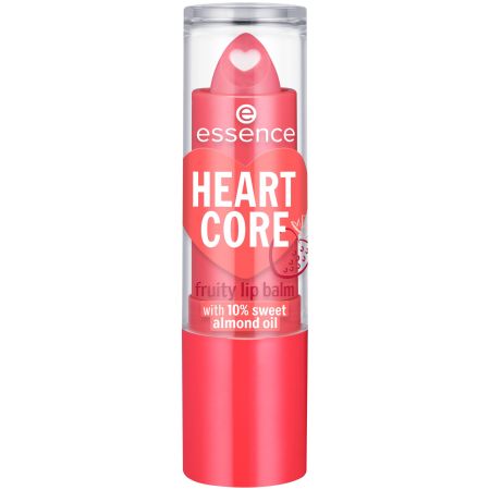 Balsam pentru buze Heart Core, 02 - Sweet Strawberry, 3 g, Essence