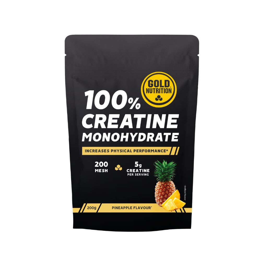 Creatina monohidrata cu aroma de ananas, 200g, Gold Nutrition