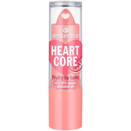 Balsam pentru buze Heart Core, 03 - Wild Watermelon, 3 g, Essence