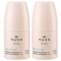 Pachet Deodorant roll-on revitalizant 24H pentru toate tipurile de piele Reve de The, 2 x 50 ml, Nuxe