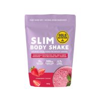 Shake proteic Slim Body, Capsune, 300g, Gold Nutrition
