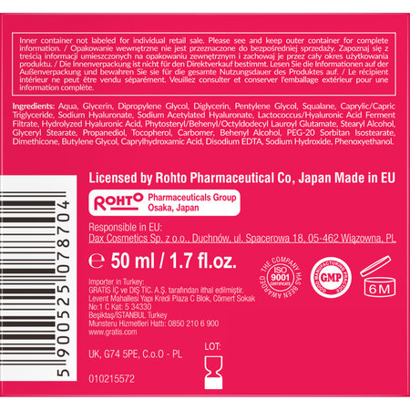 Crema hidratanta de netezire pentru piele cu Acid Super Hyaluronic, zi si noapte, 50 ml, Hada Labo Tokyo 802032