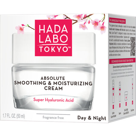 Crema hidratanta de netezire pentru piele cu Acid Super Hyaluronic, zi si noapte, 50 ml, Hada Labo Tokyo 802031