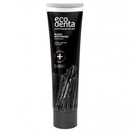Pachet Pasta de dinti cu carbune si Teavigo Black Whitening, 75 ml + 75 ml, Ecodenta 676245