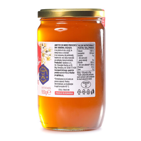 Miere de tei Roua Florilor, 950 g, Apidava 761700