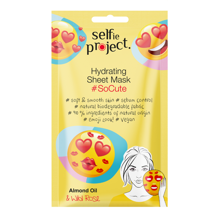 Masca de fata pentru hudratare SoCute, 15 ml, Selfie Project