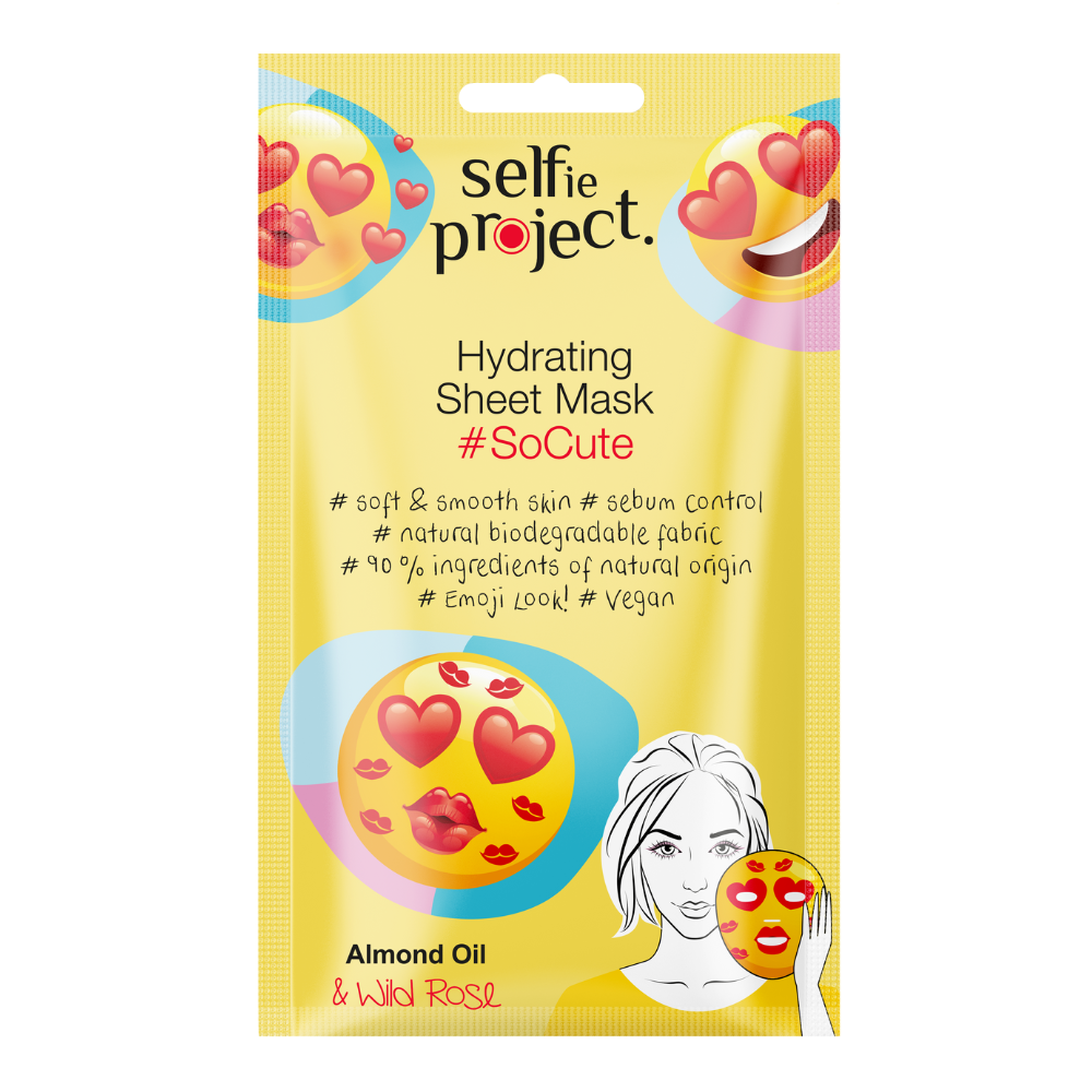 Masca de fata pentru hudratare SoCute, 15 ml, Selfie Project