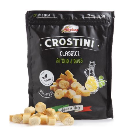 Mini crutoane cu ulei de masline, 100 g, Valledoro