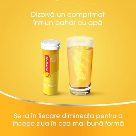 Redoxon cu vitamina C 1000 mg si aroma de lamaie, 30 comprimate, Bayer 489746