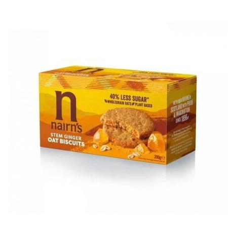 Biscuiti din ovaz integral cu ghimbir, 200 g, Nairn's