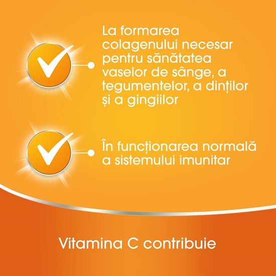 Redoxon cu vitamina C 1000 mg si aroma de portocale, 30 comprimate efervescente, Bayer 489733