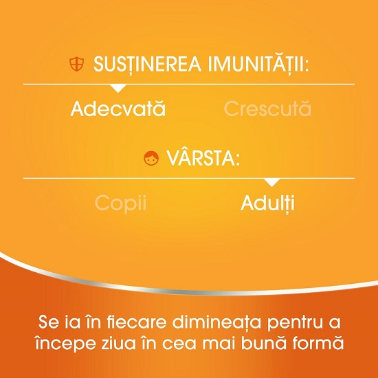 Redoxon cu vitamina C 1000 mg si aroma de portocale, 30 comprimate efervescente, Bayer 489735