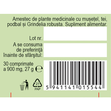 Plantusin Tuse Seaca, 30 comprimate, Fares 723096