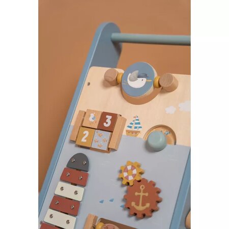 Antemergator din lemn FSC cu activitati Sailors Bay, 12 luni+, Little Dutch 624405
