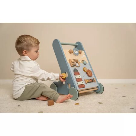 Antemergator din lemn FSC cu activitati Sailors Bay, 12 luni+, Little Dutch 624403