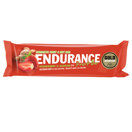 Baton Endurance Fruit Bar, Capsuni, 40 g, Gold Nutrition
