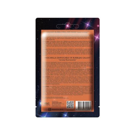 Masca revitalizanta pentru fata peel-off cu bule Galaxy Neon Orange, 10 g, Purederm 624517