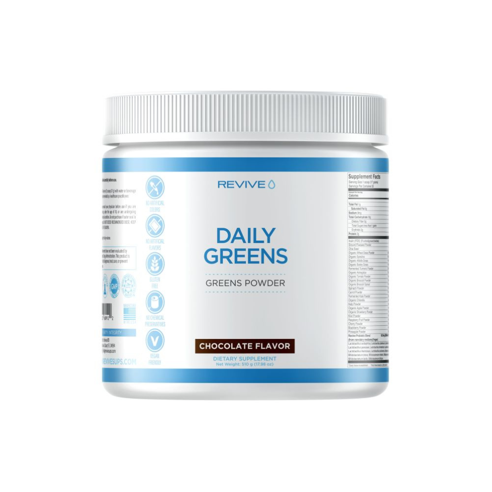 Daily Greens Powder Chocolate, 504 g, Revive