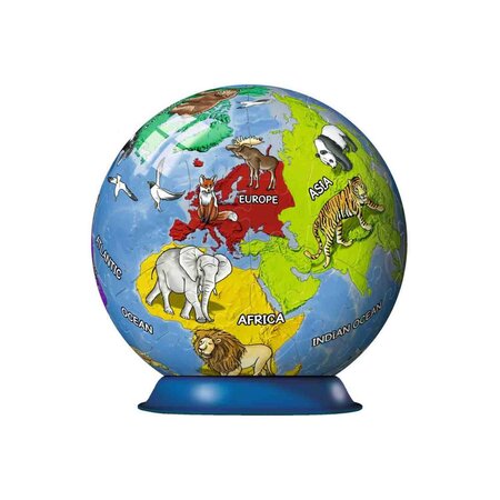 Puzzle 3D Globul Pamantesc, + 6 ani, 72 de piese, Ravensburger 624734