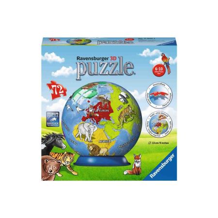 RAVENSBURGER PUZZLE 3D GLOBUL PAMANTESC 72 PIESE RVS3D11840