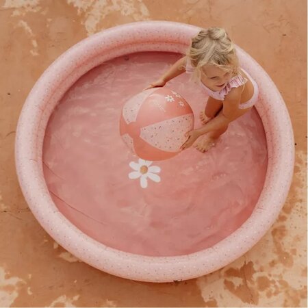 Piscina gonflabila pentru copii, 150 cm, Little Pink Flowers, +2 ani, Little Dutch 624761