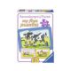 Puzzle Animale Buni Prieteni, + 3 ani, 3 x 6 piese, Ravensburger 624785