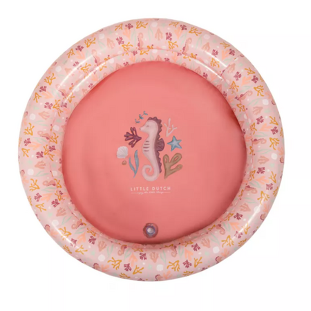 Piscina gonflabila pentru copii Ocean Dreams, 80 cm, Pink, +3 ani, Little Dutch 712392