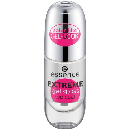 Lac de Unghii Extreme Gel Gloss Top Coat, 8 ml, Essence