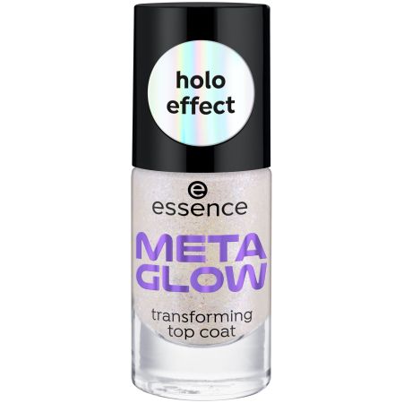 Lac de unghii Meta Glow Multi-reflectorizant Top Coat, 8 ml, Essence