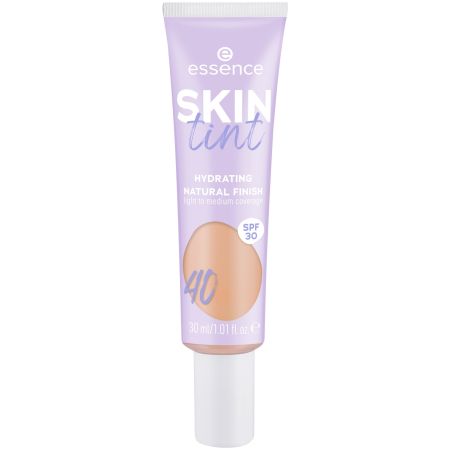 Nuantator pentru piele Skin Tint, Hydrating Natural Finish 40, 30 ml, Essence