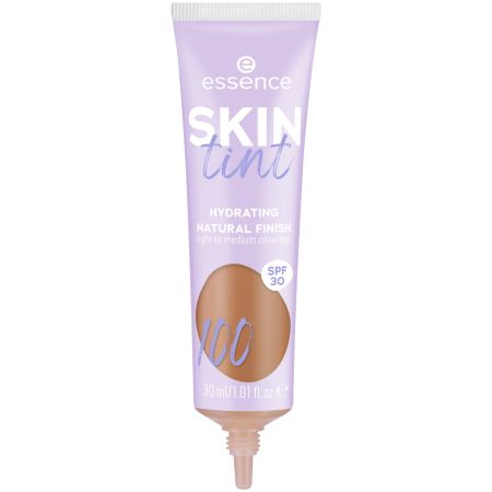 Nuantator pentru piele Skin Tint, Hydrating Natural Finish 100, 30 ml, Essence 624977