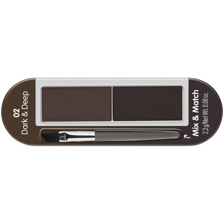 Set pentru sprancene Brow Powder, 2  Dark&Deep, 2.3 g, Essence 625006