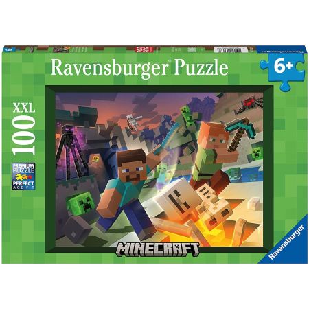 RAVENSBURGER PUZZLE MONSTRI MINECRAFT 100 PIESE RVSPC13333