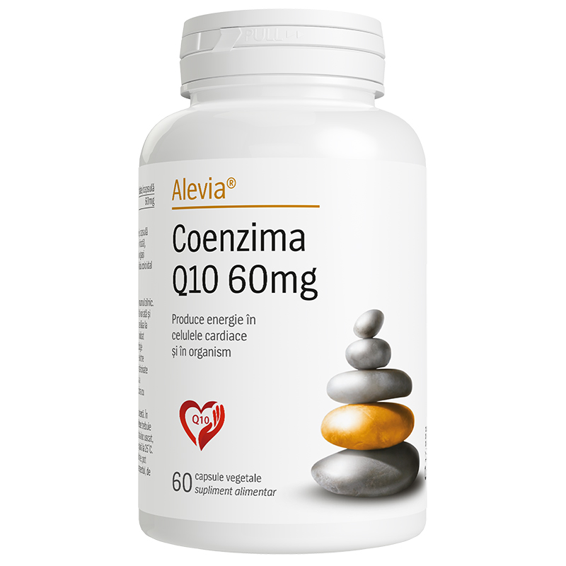 Coenzima Q10, 60mg, 60 capsule vegetale, Alevia