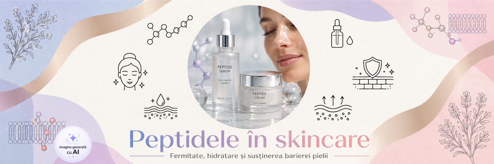 peptidele in skincare - ce sunt, ce beneficii au si cum le introduci in rutina