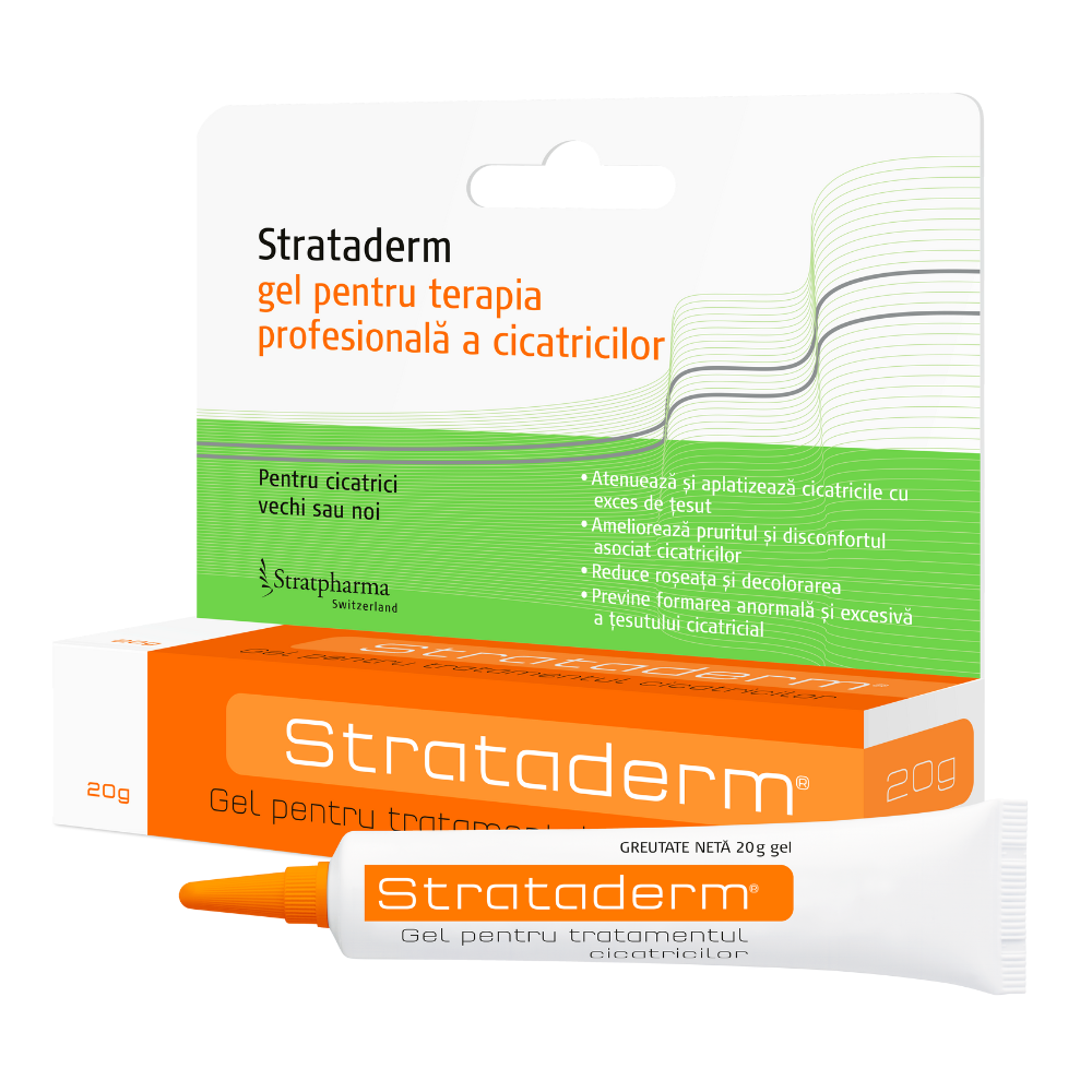 Gel profesional pentru terapia cicatricilor Strataderm, 20 g, Stratpharma