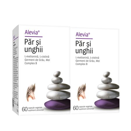 Pachet Par si unghii, 60 + 60 capsule vegetale, Alevia