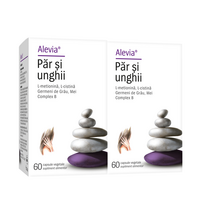 Pachet Par si unghii, 60 + 60 capsule vegetale, Alevia