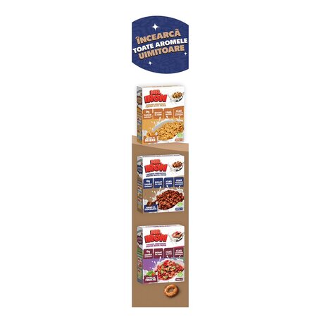 Cereale din ovaz fara zahar sau gluten cu aroma de ciocolata, 250g, MR. Iron 707662