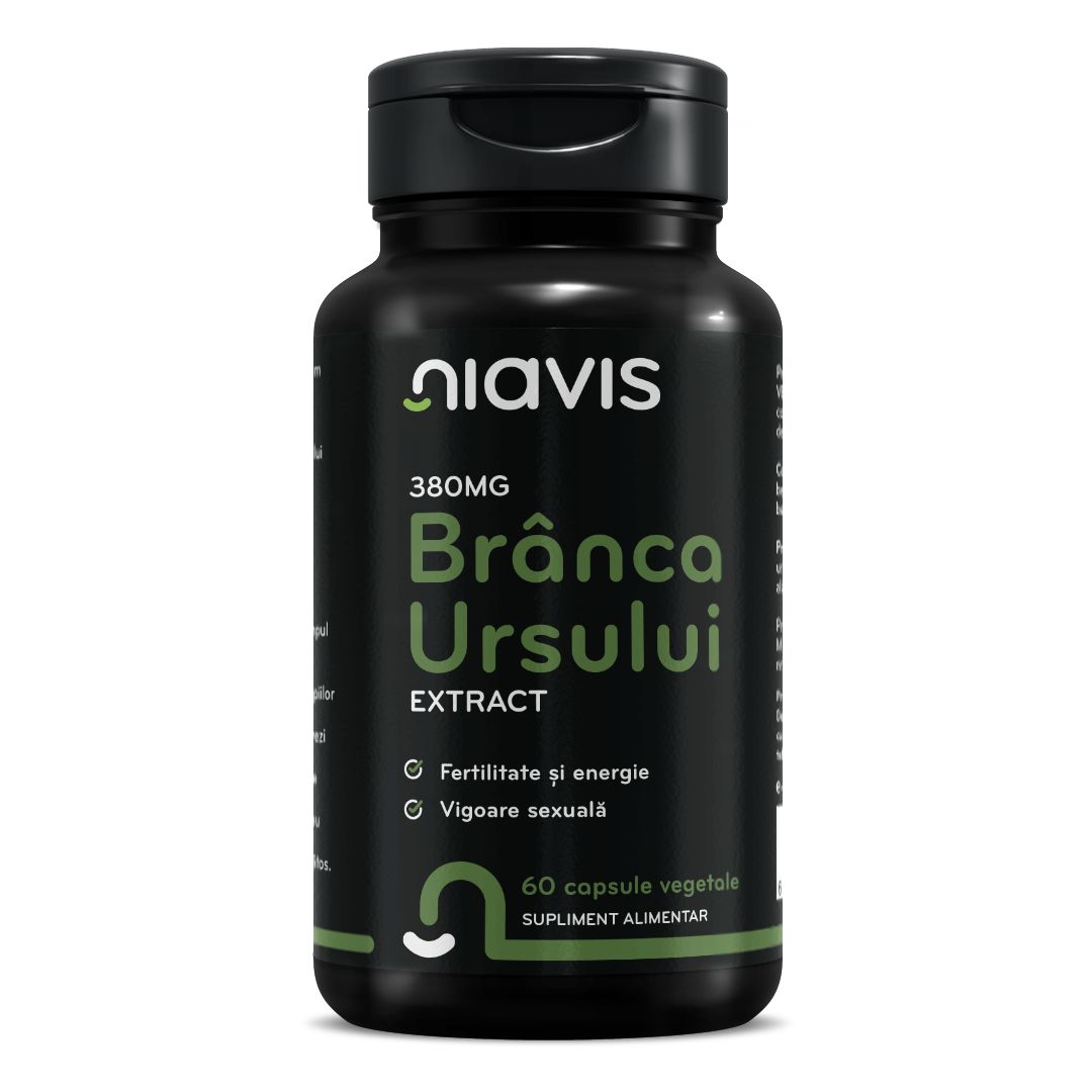 Branca Ursului extract, 380mg, 60 capsule, Niavis