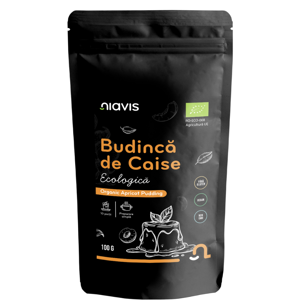 Budinca de caise fara gluten Bio, 100 g, Niavis