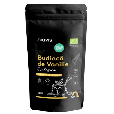 Budinca de vanilie fara gluten, 100 g, Niavis