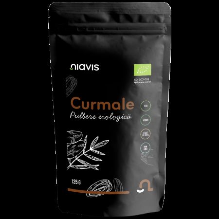 Pulbere de Curmale ecologice, 125 g, Niavis