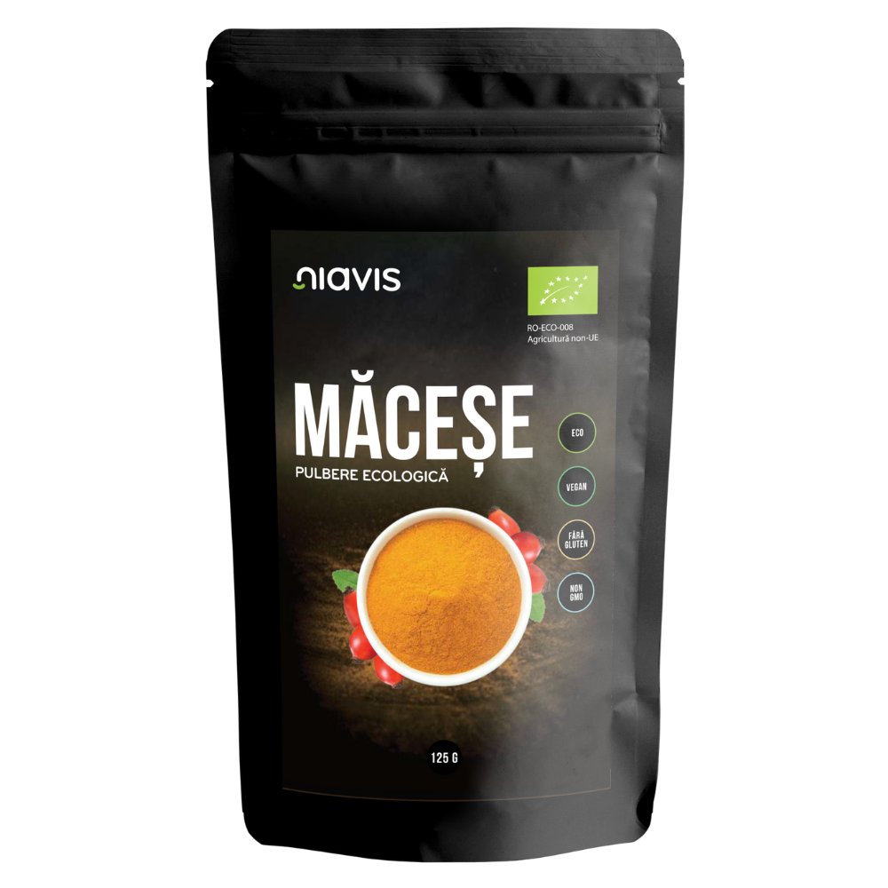 Macese pulbere Bio, 125 g, Niavis