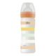 Biberon cu tetina silicon, flux mediu WellBeing PP, +2 luni, Orange, 250 ml, Chicco 625264