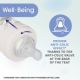 Biberon din sticla cu tetina Flux mediu WellBeing, +0 luni, 240 ml, Chicco 625274