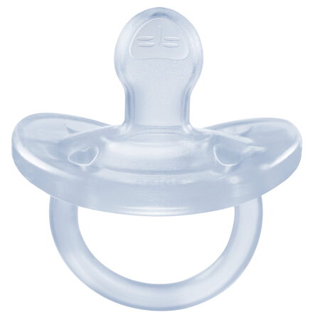 Suzeta anatomica din silicon PhysioSoft, 0-6 luni, Bleu, Chicco 625299