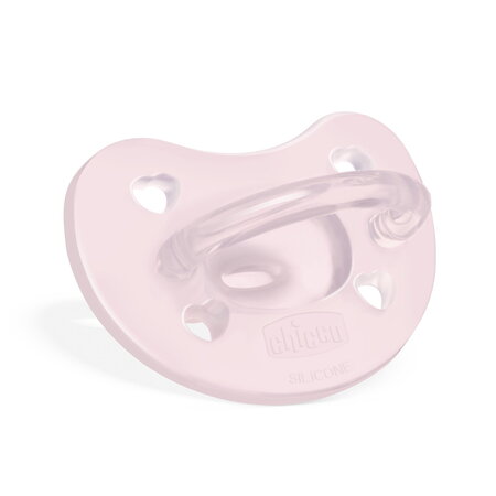 Suzeta anatomica din silicon PhysioSoft, 0-6 luni, Roz, Chicco 625306