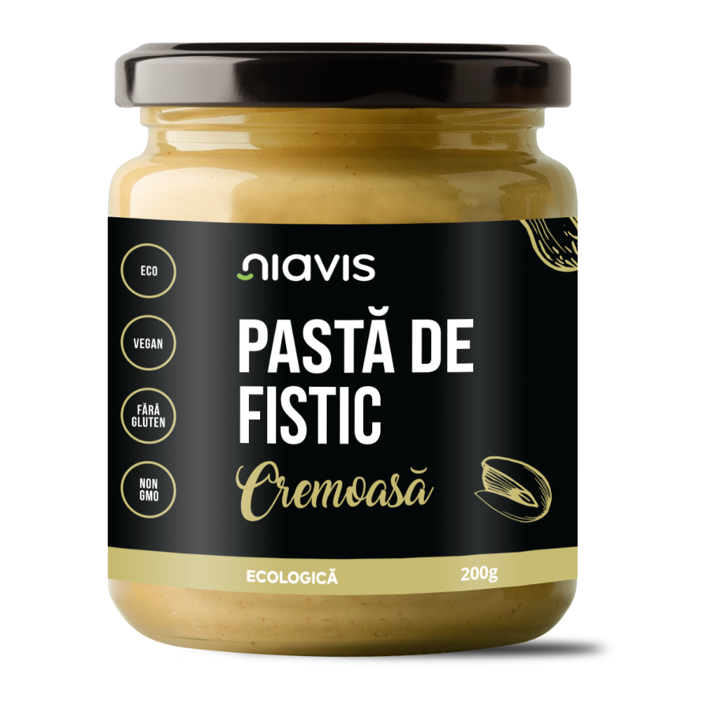 Pasta cremoasa de Fistic Bio, 200 g, Niavis