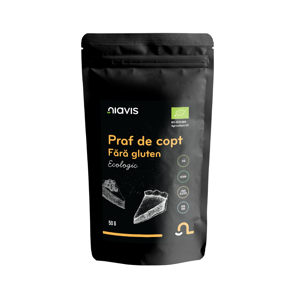 Praf de copt fara gluten Bio, 50 g, Niavis